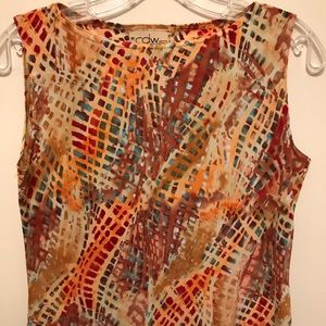 Multicolor Sleeveless Top